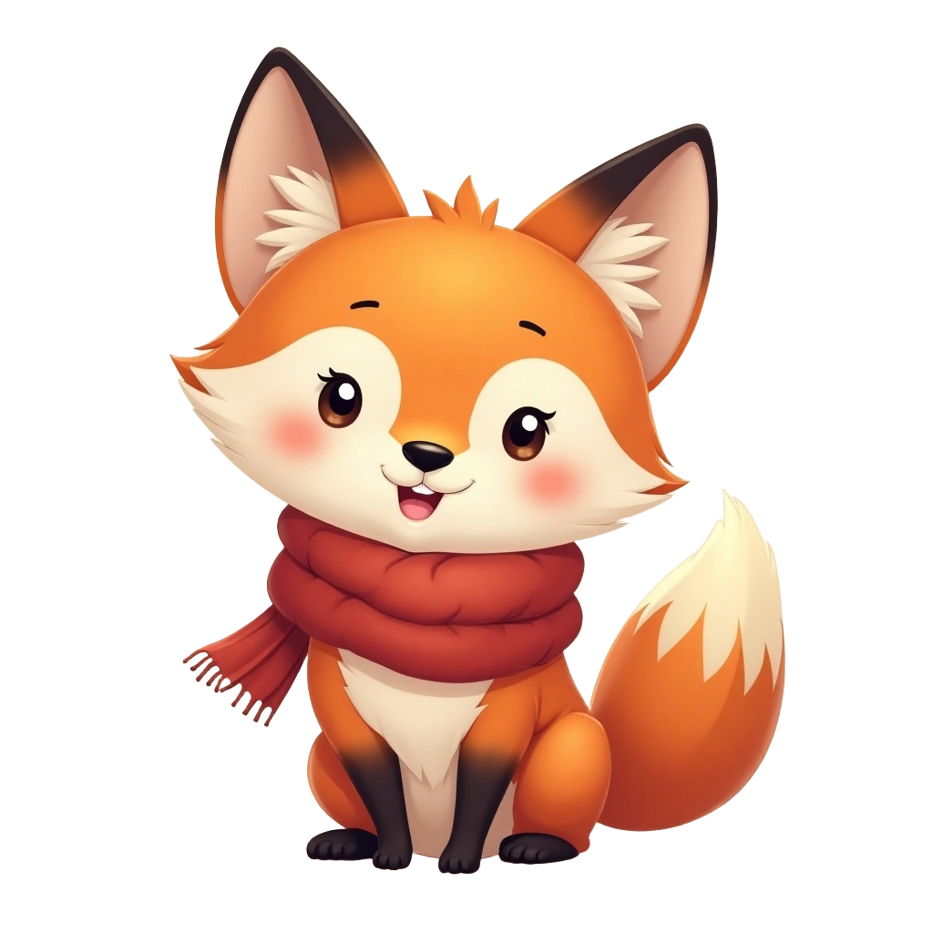 Adorable Winter Fox